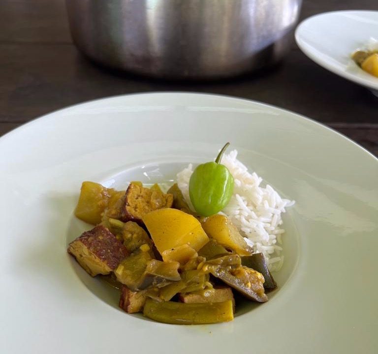 Colombo de tofu fumé