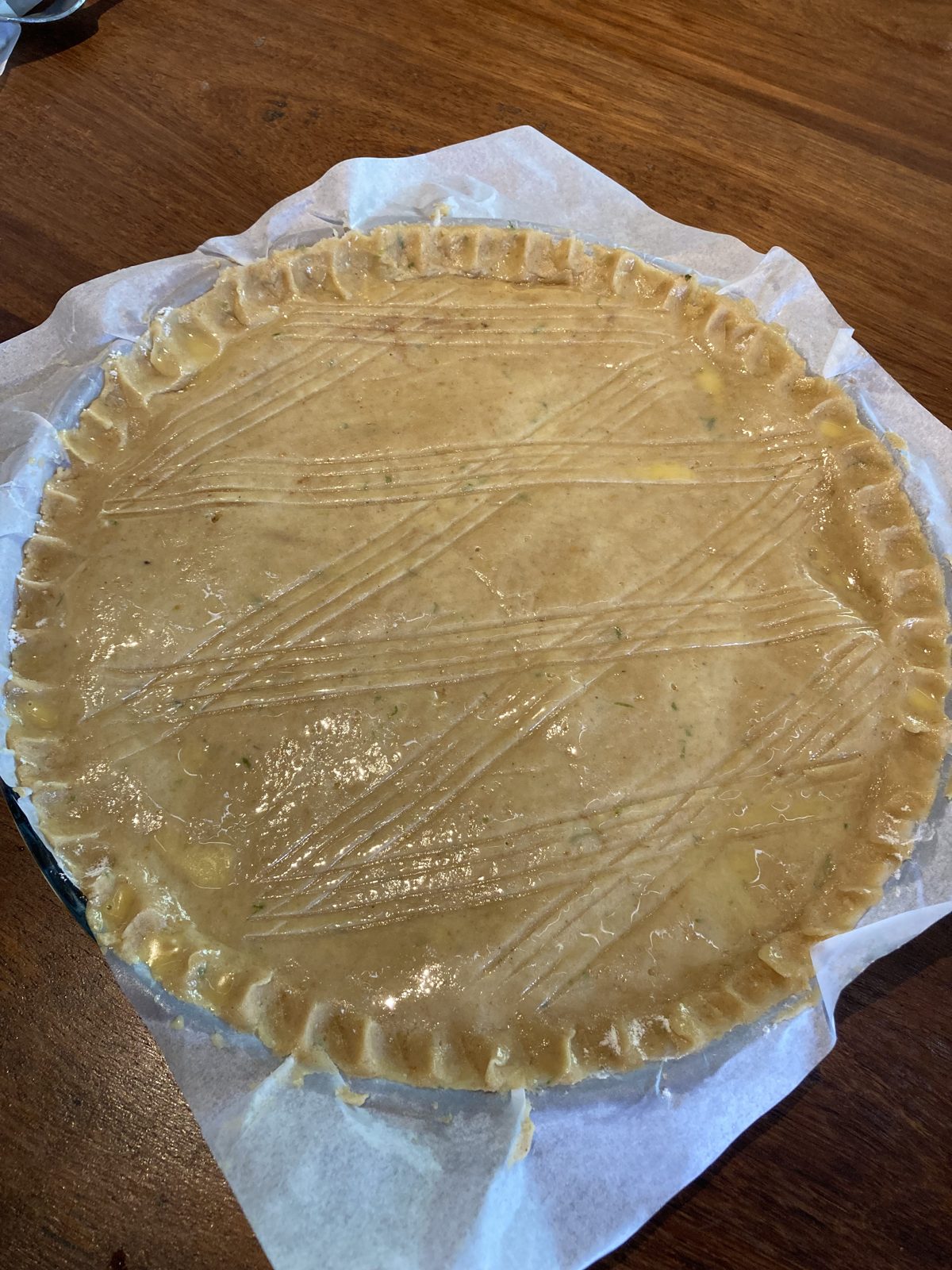 Photo : Galette créole à la crème et à la goyave