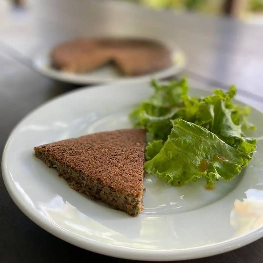 Galette de lentilles vertes