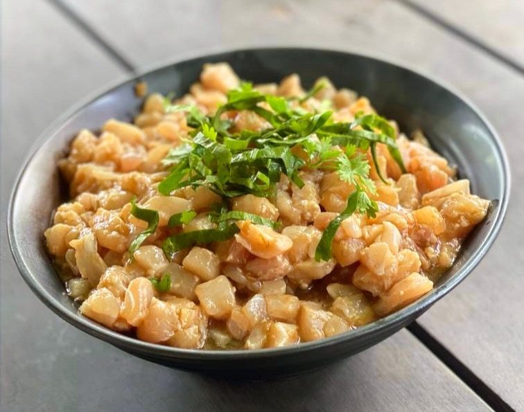 Tartare de loubine sauce teriyaki