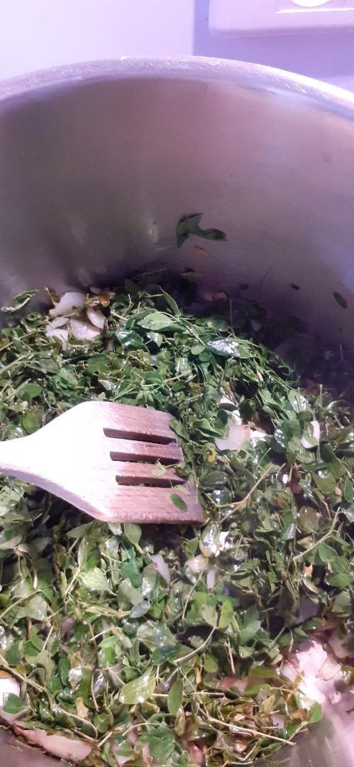 Photo : Potage moringa, giraumon et patates douces