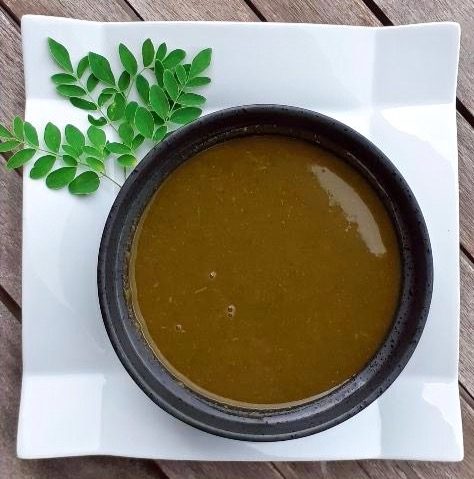 Potage moringa, giraumon et patates douces