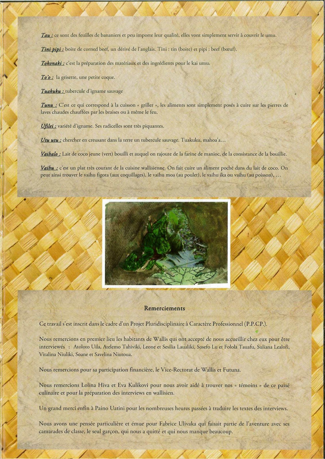 Photo : Saveurs de Wallis